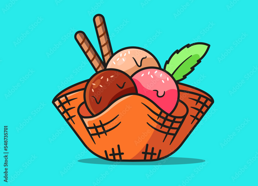 Helado, cono, barquillo, ice cream, postre, ilustración, vaso de helado Helado, cono, barquillo, ice cream, postre, ilustración, vaso de helado