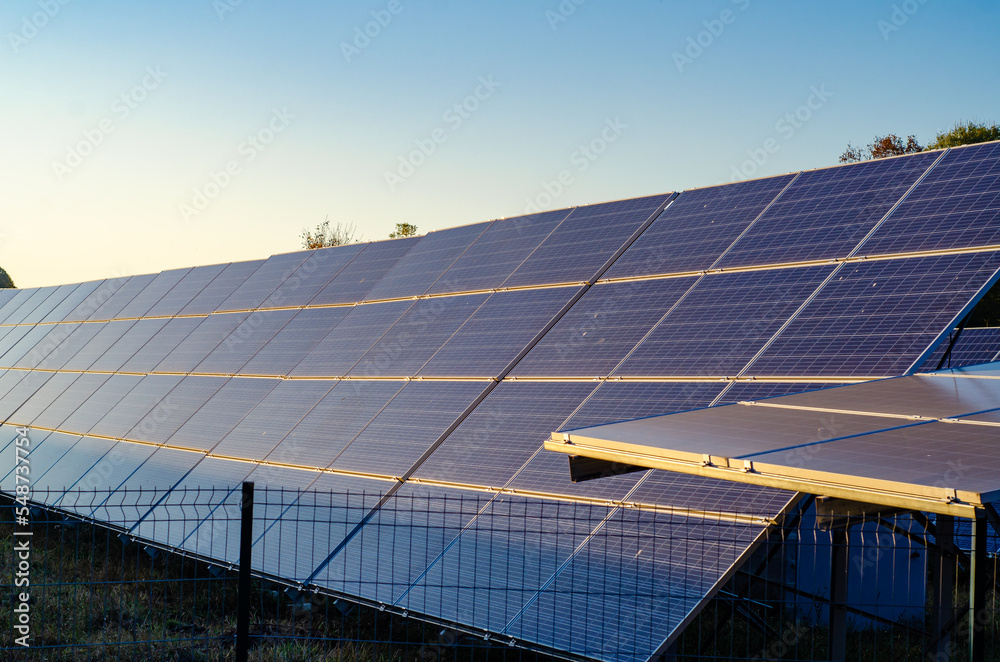 Solar panels installed in nature in the field Ecological energy, environment, Solar panels Solar panels installed in nature in the field Ecological energy, environment, Solar panels