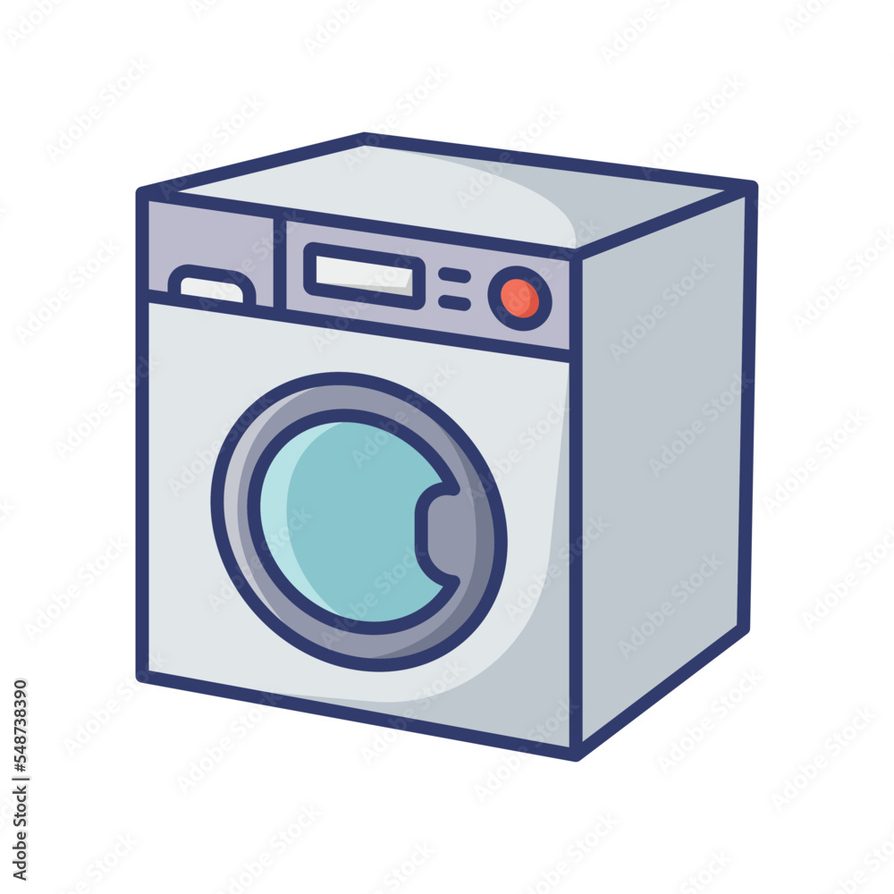 washing machine icon vector design template in white background washing machine icon vector design template in white background