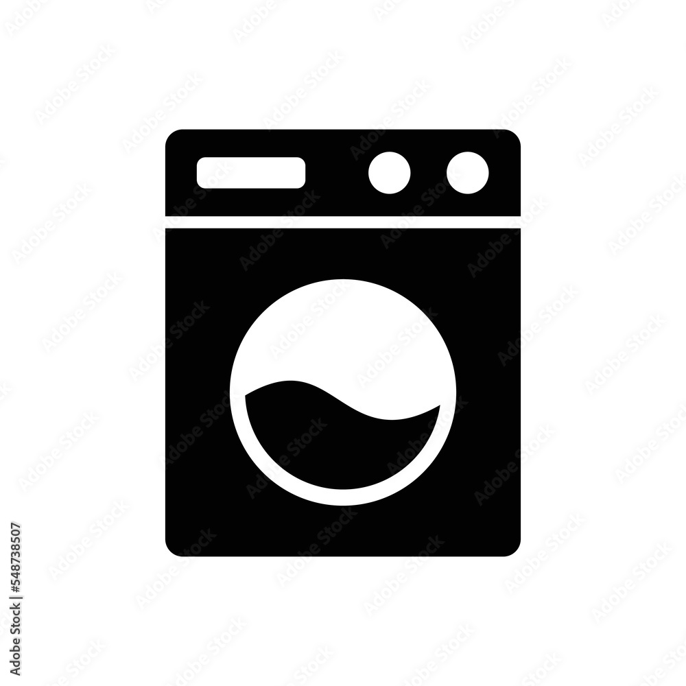 washing machine icon vector design template in white background washing machine icon vector design template in white background