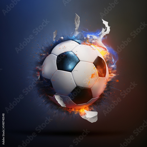 World Cup in Qatar. Ball. Football. Championship. Soccer ball on fire background. Qatar. Football. football world cup 2022. Soccer championship.  