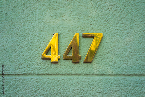 house number four hundred and forty seven (447) photo