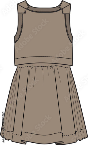 KID GIRLS WEAR DRESS VECTOR