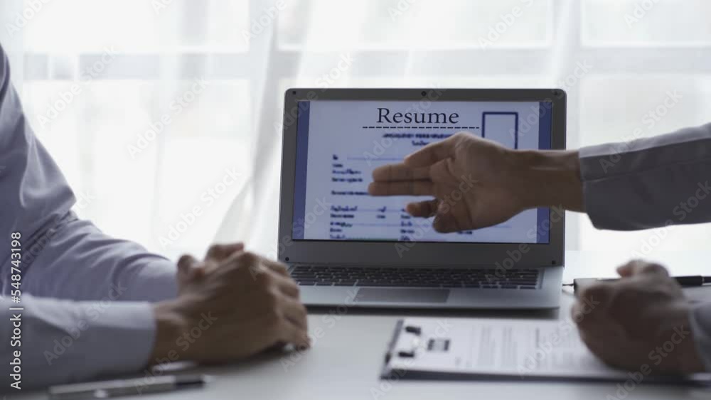 Interviews with managers who will be recruited into the company for the position they apply for and recommend successful career strategies. 4k job application concept Interviews with managers who will be recruited into the company for the position they apply for and recommend successful career strategies. 4k job application concept