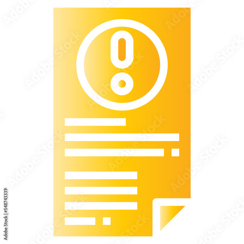 complaint gradient line icon