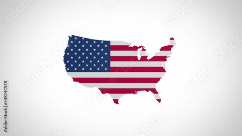 3D Disk with USA Map Intro