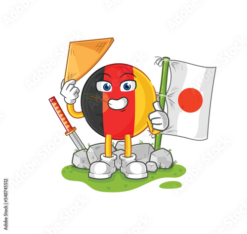 belgium japanese vector. cartoon character