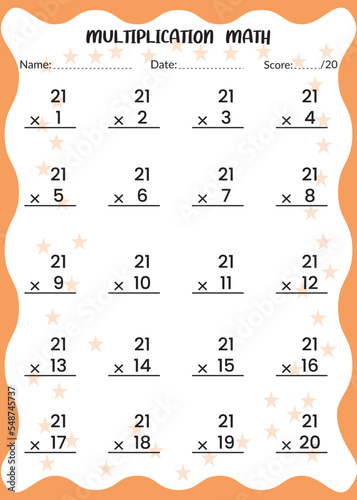 Multiplication Math for Kids.
This is the perfect Kid's Multiplication Math. You can simply use it for kids.
Children's design, Printable bookmarks for kids. Times tables template.