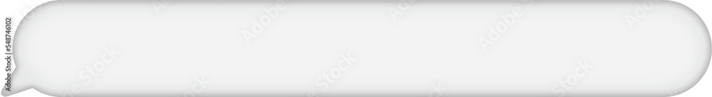 Obraz premium 3d Text Box White Message Bubble
