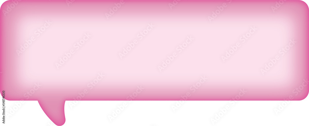3d Text Box Pink Message Bubble 3d Text Box Pink Message Bubble