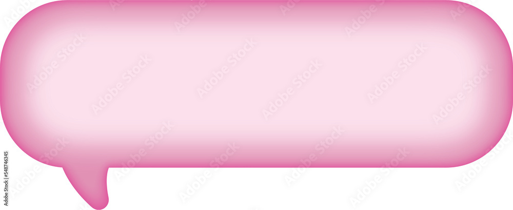 3d Text Box Pink Message Bubble 3d Text Box Pink Message Bubble