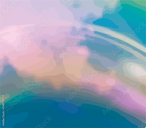 Rainbow Waves Colorful Background © Юлия Деревянко