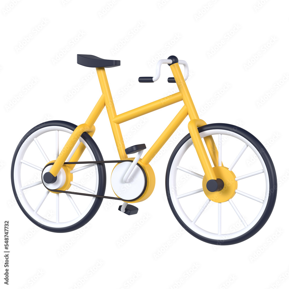 Fototapeta premium Bicycle 3D icon