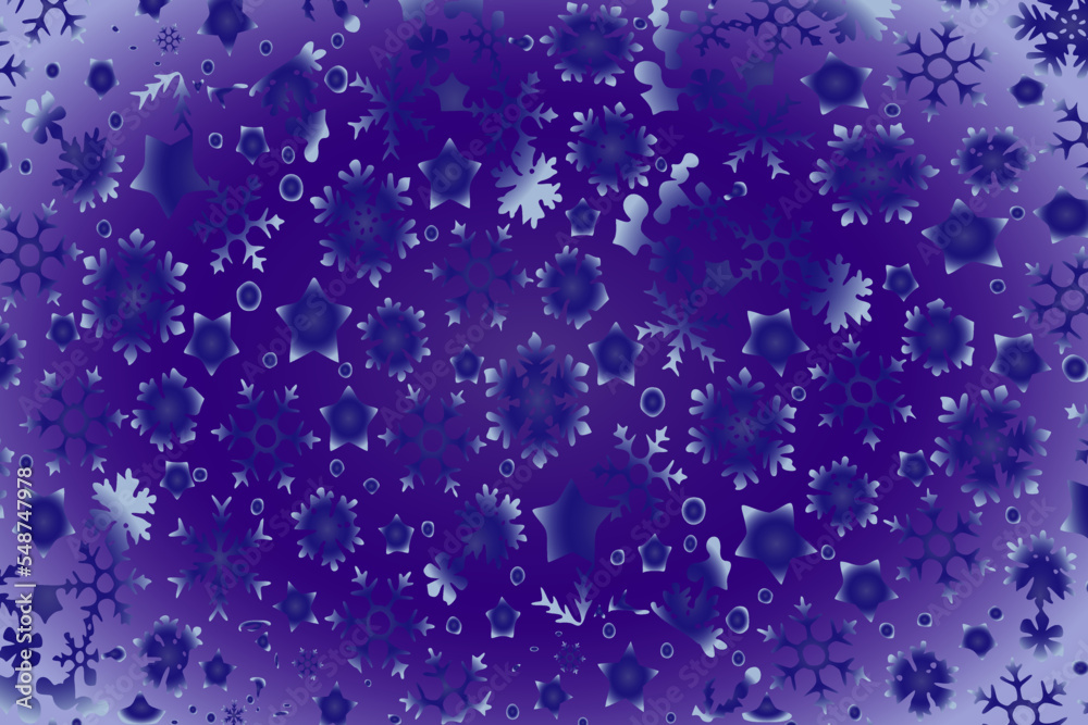 New Year decorative background with snowflakes and stars New Year decorative background with snowflakes and stars