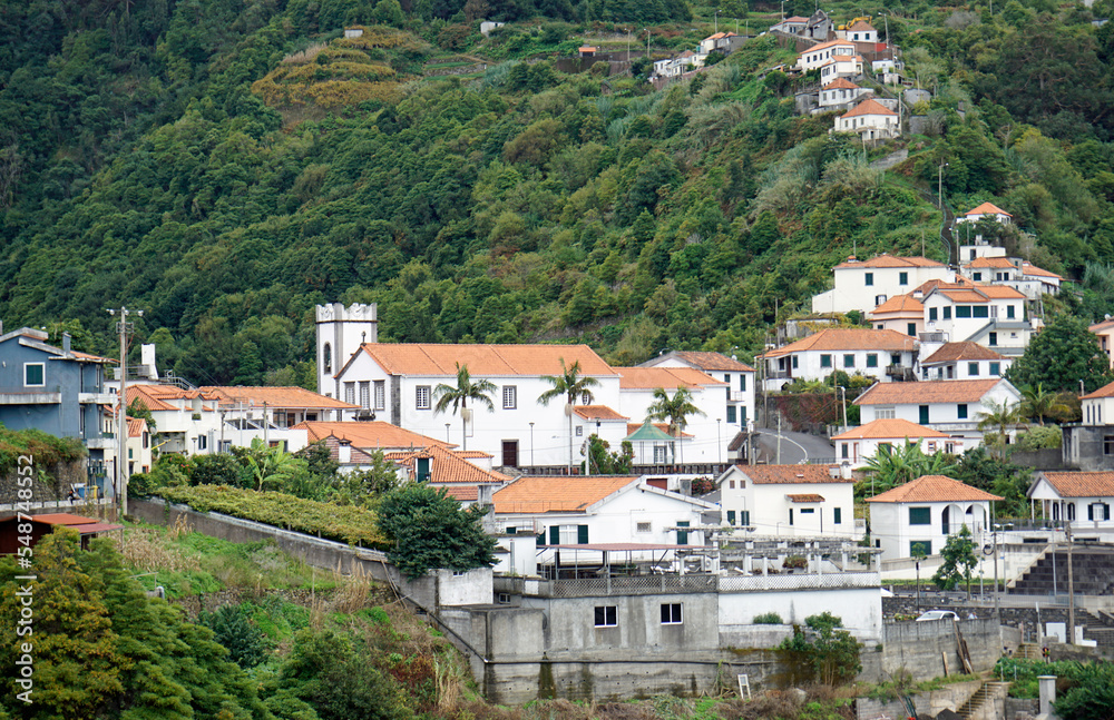 hillside settlement on madeira island