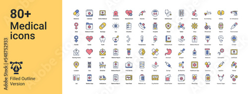 Set of Healthcare and Medical icons,  Healthcare and Medical icon set.