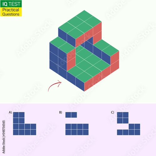 Find the Missing Piece. Shape completion questions, Find next shape