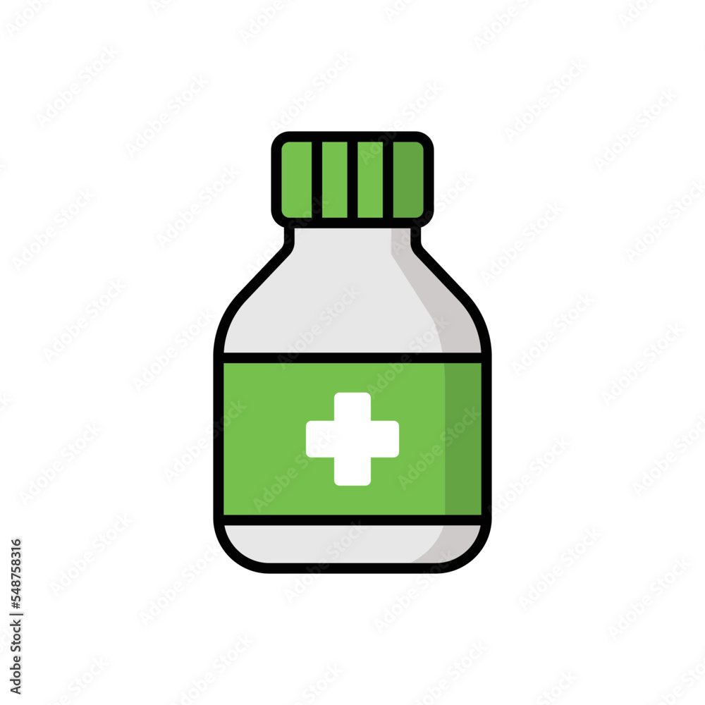 medicine bottle icon vector design simple and clean medicine bottle icon vector design simple and clean
