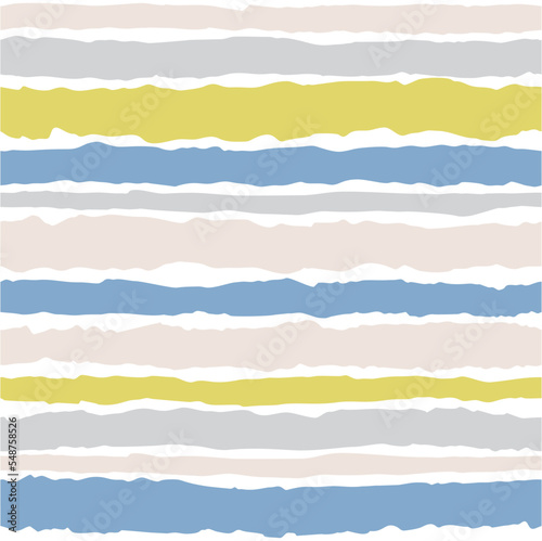 Tile vector pattern with pastel blue, green, yellow and white stripes