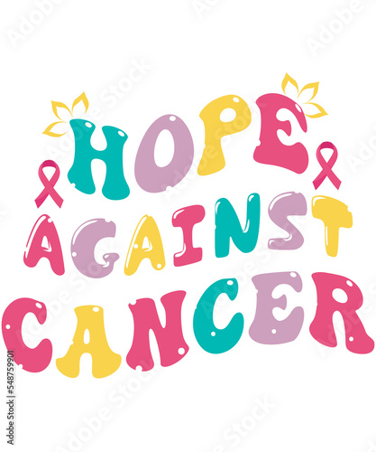 Hope against cancer, cancer T-shirt design, Retro tshirt design, T-shirt png 