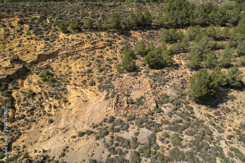 An old stone construction, the construction is in ruins