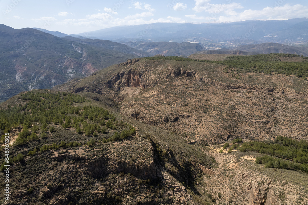 steep terrain on a mountain in southern Spain