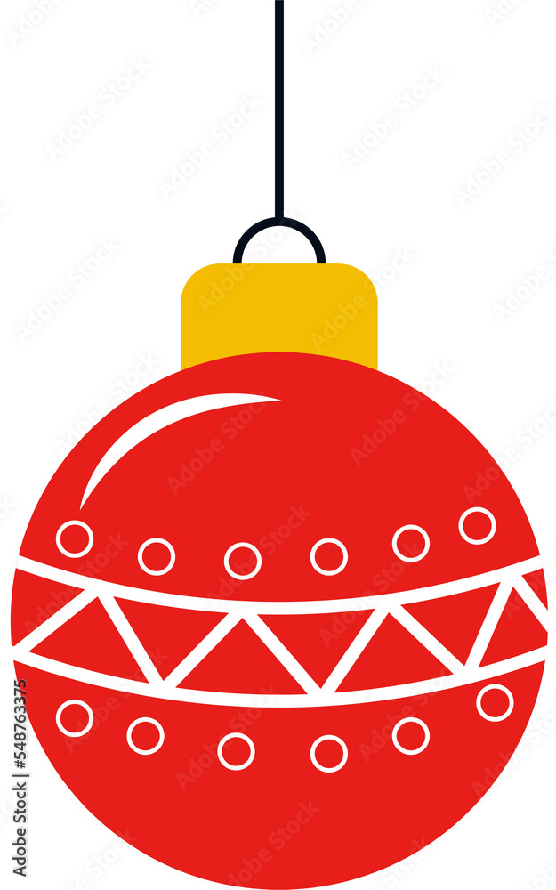Christmas ball new year cartoon illustration