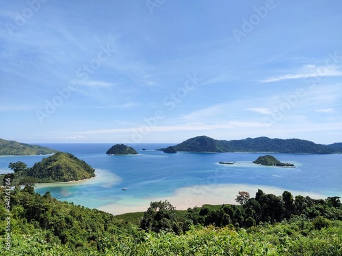 The beauty of the Mandeh National Tourist Area in West Sumatra, Painan, Indonesia © fadhilarsyad
