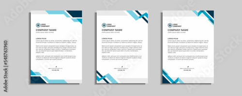 modern corporate letterhead template design