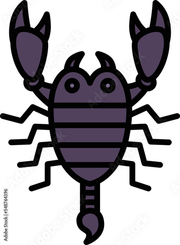 ミニ昆虫イラストアイコン 蠍