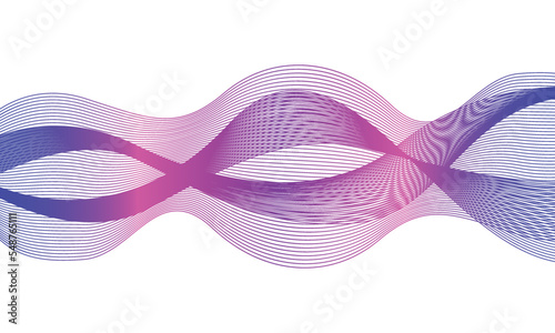 Colorful abstract wave background template design