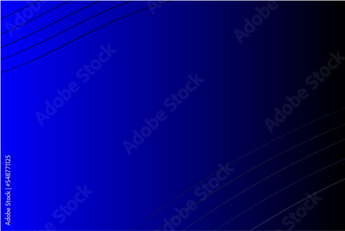 vector illustration of a blue abstract background with black line art elements in the corners