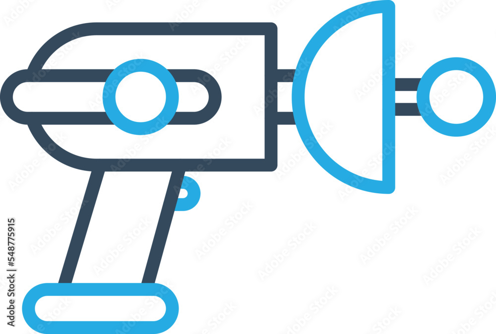 alien weapon Vector Icon which is suitable for commercial work and easily modify or edit it
