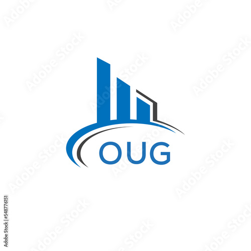 OUG letter logo. OUG blue image. OUG Monogram logo design for entrepreneur and business. OUG best icon.	
 photo