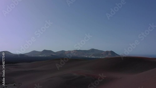 Volcanic landscape near Timanfaya, Lanzarote, Canary Islands. photo