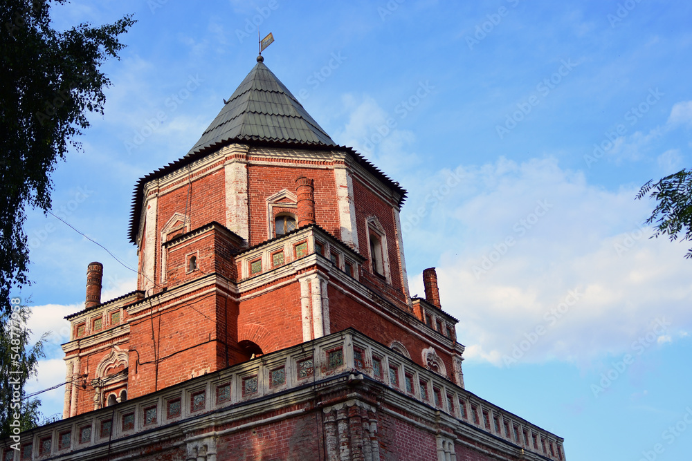 Old tower in public park and manor Izmailovo, Moscow, Russia	
