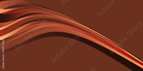 brown wave background  White overlapping brown and white shades  Vector illustration.