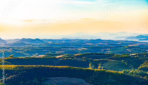 Autumn landscape of Maoer Mountain National Forest Park in Yanji, Jilin Province, China photo