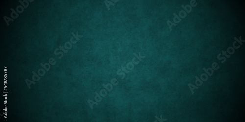 Black and green stone concrete grunge wall texture and backdrop background anthracite panorama. Panorama dark black or green slate background or texture.	