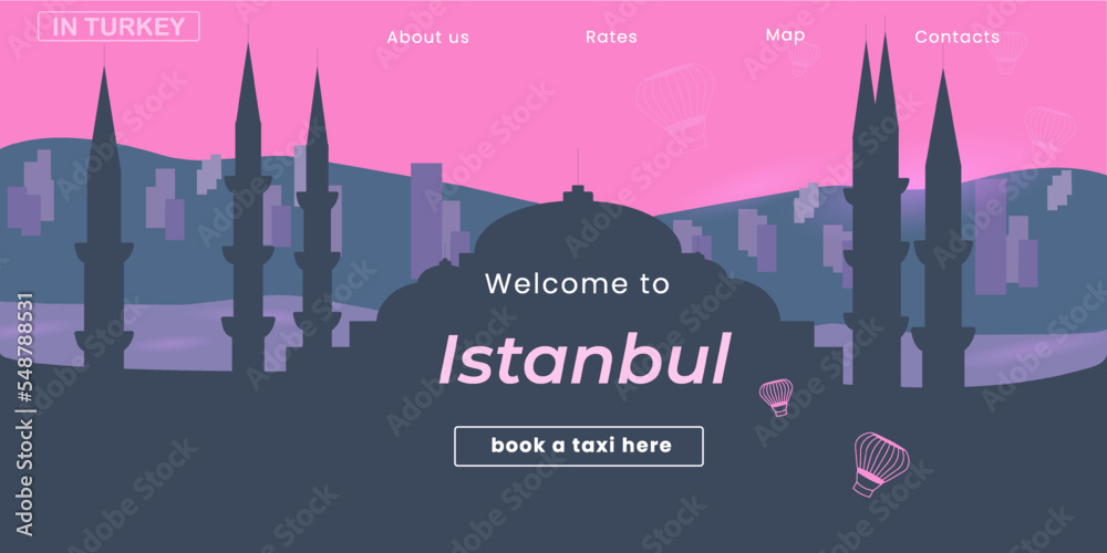 landing page of istanbul city for travel