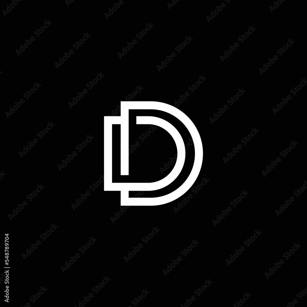 DD initial modern monogram logo design DD initial modern monogram logo design