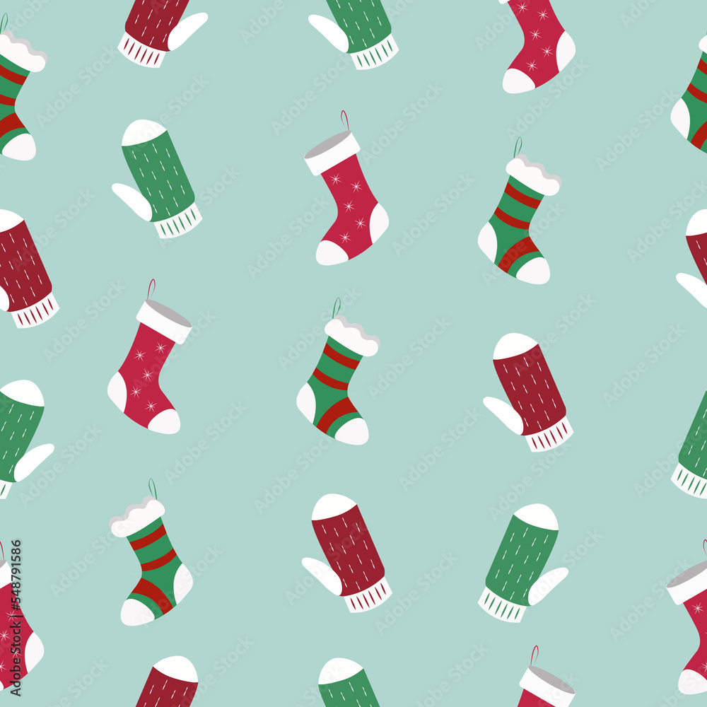 Cute Christmas pattern. Illustration for cards, posters, flyers. Cute Christmas pattern. Illustration for cards, posters, flyers.