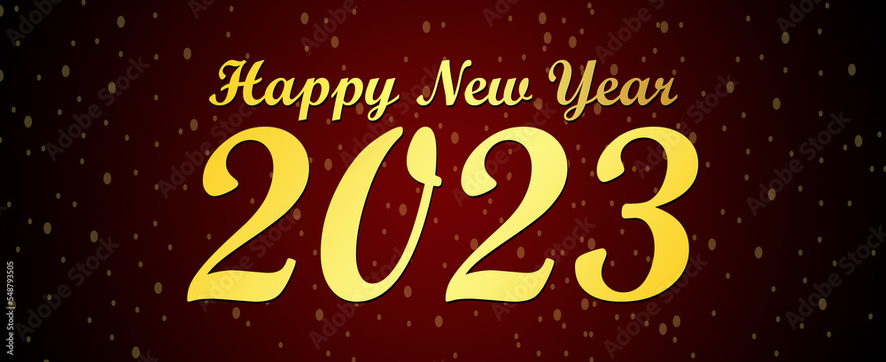 New year maroon color banner. 2023 new year's eve.