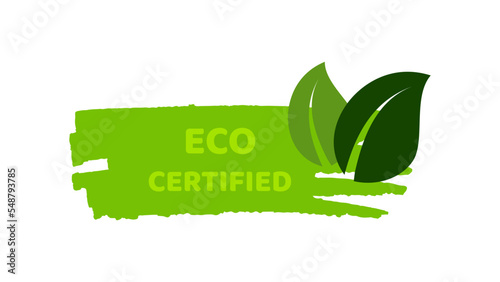 Green natural bio labels