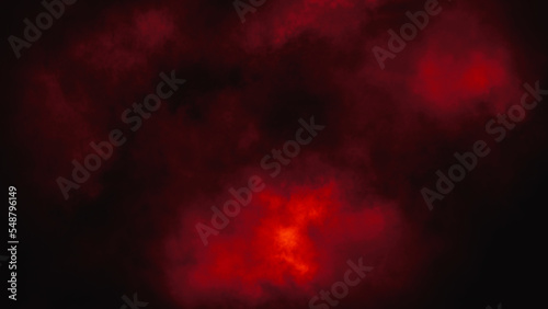 Overlays fog isolated on black background. Paranormal red mystic smoke, clouds for movie scenes.