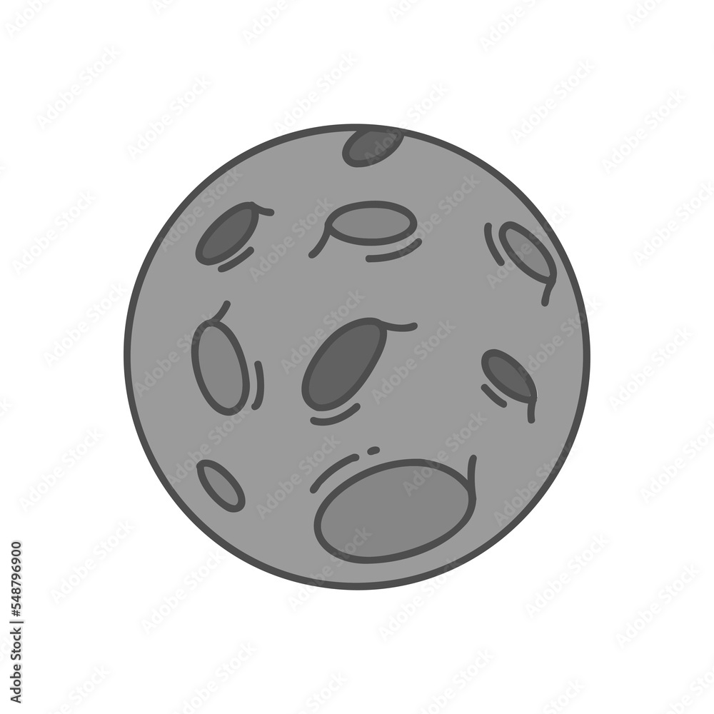 Planets of the solar system, sun in doodle style Planets of the solar system, sun in doodle style