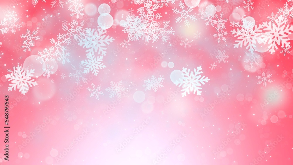 Abstract Christmas Backgrounds with snowflake on red backgrounds , in Christmas Holiday , illustration wallpaper Abstract Christmas Backgrounds with snowflake on red backgrounds , in Christmas Holiday , illustration wallpaper