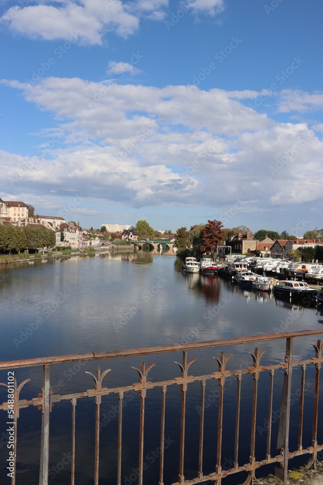view of the Yonne river in Auxerre