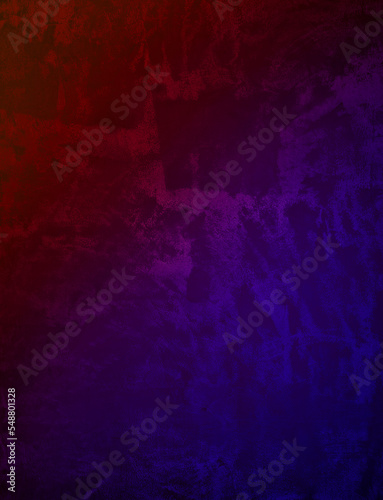 beautiful abstract gradient grunge decorative concrete red and blue stucco wall background. art rough stylized texture banner used as background for fighting or versus concept.