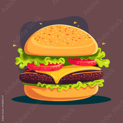Background of American burger